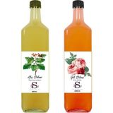 Süheylaana Doğal Alıç Sirkesi 1000 ml - Doğal Gül Sirkesi 1000 ml - 2 lt