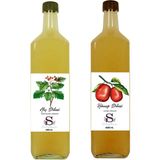 Süheylaana Doğal Alıç Sirkesi 1000 ml - Doğal Hünnap Sirkesi 1000 ml - 2 lt