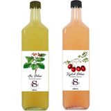 Süheylaana Doğal Alıç Sirkesi 1000 ml - Doğal Kızılcık Sirkesi 1000 ml - 2 lt