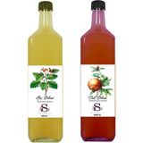 Süheylaana Doğal Alıç Sirkesi 1000 ml - Doğal Nar Sirkesi 1000 ml - 2 lt