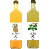 Süheylaana Doğal Ananas Sirkesi 1000 ml - Doğal Alıç Sirkesi 1000 ml - 2 lt