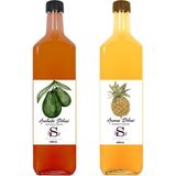 Süheylaana Doğal Ananas Sirkesi 1000 ml - Doğal Avokado Sirkesi 1000 ml - 2 lt