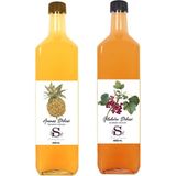 Süheylaana Doğal Ananas Sirkesi 1000 ml - Doğal Gilaburu Sirkesi 1000 ml - 2 lt