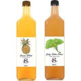 Süheylaana Doğal Ananas Sirkesi 1000 ml - Doğal Ginkgo Biloba Sirkesi 1000 ml - 2 lt