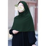 suhneva Büyük Boy Medine Ipeği Eşarp 120X120 - Yeşil