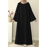 suhneva Fulya Abaya Ferace - Siyah