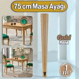 Suit Masa Dresuar Ayağı 75 Cm Plastik Gold Altın Ayak Mutfak Yemek Masası Mobilya Ayakları