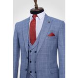 Suitmen Cool Yelekli Takım Elbise Açık Parlement BUZ MAVİSİ 54