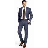 Suitmen Erkek Armürlü 4 Drop Çift Yırtmaçlı Takım Elbise BGL-ST05330 - İndigo - 54