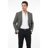 Suitmen Erkek Tek Spor Ceket 4 Drop Çift Yırtmaçlı Mevsimlik BGL-ST05331 - 56 - Antrasit