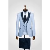 Suitmen Smokin Damatlık Takım Elbise Buz Mavi BUZ MAVİSİ 44