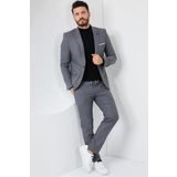 Suitmen Süper Slim Fit Takım Elbise Gri