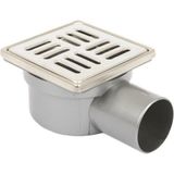 Sukar Çelik Çerçeveli Yer Süzgeci Çizgili 10X10 cm Q50 Yan