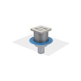 Sukar Sürme Yalıtım Uyumlu İkiz Giderli Yüksekliği ve Yönü Ayarlanabilir 5070-10 Line 10 10x10 70 mm Alttan Çıkışlı Çizgili Izgara Süzgeç Seti