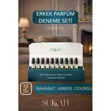 Sukkah Erkek Oryantal Koleksiyon | Edp Mini Kalıcı Yoğun Koku Kış Sonbahar Parfüm Seti 10X3 Ml