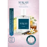 SUKKAH Panacotta Kadın Parfüm EDP 50 ml – Şekerlenmiş Limon, Panna Cotta, Portakal Çiçeği, Rom ve Vanilya