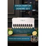 Sukkah Parfümes Erkek Fresh Koleksiyon | Edp Mini Ferah Aromatik Yaz İlkbahar Parfüm Seti 10X3 Ml
