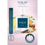 Sukkah Perfumes Panacotta Kadın Parfüm Edp 50 ml – Şekerlenmiş Limon, Panna Cotta, Portakal Çiçeği, Rom ve Vanilya - Beyaz