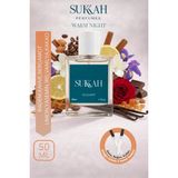 Sukkah Perfumes Warm Night Kadın Parfüm Edp 50ML – Badem, Kahve, Bergamot, Limon, Yasemin, Sümbülteber, Tonka, Kakao - 50 ml - Beyaz