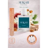 Sukkah Red Secret Unisex Parfüm Edp 50 Ml – Yasemin, Safran, Amber Ambroxan Sedir Köknar Reçinesi Lüks Koku