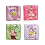 Sukuşi Not Defteri 96 Sayfa 9,5X10CM Kek - 3 Adet - Karışık-Çok Renkli