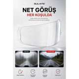 Sulaite Motosiklet Kask Buğu Önleyici Pinlock Kask Vizörü Buğu Önleyici Lens Net Görüş Sağlayan Anti Fog Film
