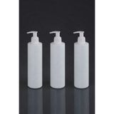 Şule Plastik 3 Adet Otel Tipi Şampuan,Sıvı Sabun Dispenseri-250 ml Beyaz Boş Şişe Sabunluk,Şampuanlık