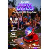 SULED Disko Işıkları İç ve Dış Mekan Taşınabilir USB - Solar Panelli 220V Eğlence Işıkları
