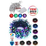 SULED Sl-1013 Fişli 10 Mt 100 Led Rgb Renkli Işıklı Ultra Güçlü Yılbaşı Ağaç Işık 8 Fonksiyonlu Dekoratif