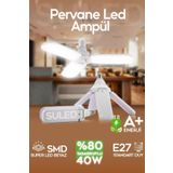 SULED Sl-1019 Pervane Ampül 40-45 W 3 Kollu Katlanır Pervane Led Ampül Tasarruflu Kanatlı Led