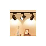 SULED Sl-1027 3 Adet 30w Ray Spot Vitrin Mağaza Armatürü 1 Metre Raylı Siyah Kasa Günışığı Renk Ray Spot