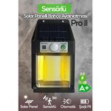 SULED Solar Bahçe Aydınlatması Pro II Hareket Sensörlü 10W Otomatik 2 Led Işıklı Dış Mekan Aydınlatma