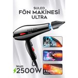 SULED Ultra Saç Kurutma ve Fön Makinesi 2500W Sıcak - Soğuk 2 Kademeli Ev Berber Pet