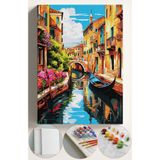 Su'lepas Sayılarla Boyama Seti Numaralı Tuval Fırça Boya 40x50 Cm - İTALYA
