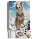 Su'lepas Sayılarla Boyama Tuval Seti Fırça Boya Dahil (Çıtalı) 40x50 CM - ULUKURT