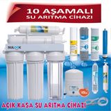 Sulook 10 Aşamalı 8 Lt. Çelik Tanklı Açık Kasa Su Arıtma Cihazı