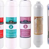 SULOOK 1237 E-Water Su Arıtma Cihazı Membransız Kapalı Kasalı Cihazlar Için Inline Detox Filtreli Filtre Takımı 5'li