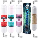 SULOOK 1272 E-Water Ihlas Aura Cebilon Plus Uyumlu 5'li Filtre Seti 75 Gpd Membran Ihlas Cebilon Filtre