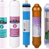 SULOOK 1680 E-Water Kapalı Kasa Su Arıtma Cihazı Filtresi - Inline 7 Aşamalı Su Arıtma Filtre Seti -Gold- Detox