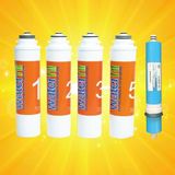 SULOOK 1698 Waterlife Filtre 5 'li Set Waterlife Su Arıtma Filtresi