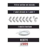 SULOOK 17 Inline Su Arıtma Cihazı Filtre Seti 4'lü - Dirsek Ve Hortum Hediyeli