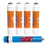 SULOOK 1921 Waterlife Uyumlu Filtre 5 'li LG Mebran Set Waterlife Su Arıtma Filtre *