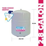 SULOOK 36 Suzukı Technology Tüm Su Arıtma Cihazlarına Uyumlu 2,8 Galon (10 Lt) Metal Tank