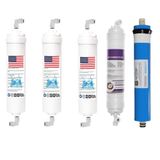 SULOOK 3812 Reverse Osmosis Filtre Su Arıtma 5'Li Set Membran Seçenekli