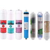 SULOOK 3953 E-Water Kapalı Kasa Su Arıtma Cihazı Filtresi - Inline 7 Aşamalı Su Arıtma Filtre Seti - Detox - 4'lü