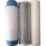 SULOOK 4034 Naturel Açık Kasa Su Arıtma Cihazı Filtre Seti 3 Filtre