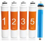 SULOOK 614206592 Waterlife Filtre 5 'li Set Waterlife Su Arıtma Filtresi