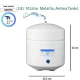 SULOOK 8 Lt. Metal Tank 2.2 Galon Su Arıtma Tankı TSzkank2.2