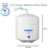 Sulook 8 Lt. Metal Tank 2.2 Galon Su Arıtma Tankı