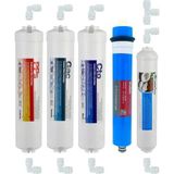 Sulook Aquanature Kapalı Kasa Su Arıtma Cihazı 5 Li Inline Filtresi Seti 5 Aşamalı & Kuno Membran
